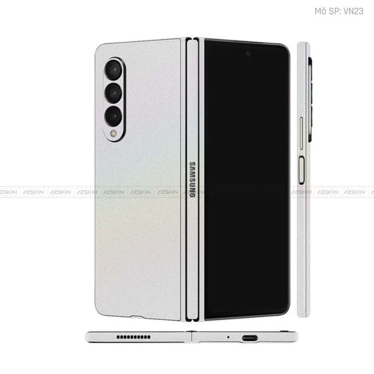Dán Skin Galaxy Z Fold4 Màu Trắng Chuyển Sắc Vinyl | VN23