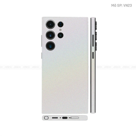 Dán Skin Galaxy S23 Series Màu Trắng Chuyển Sắc Vinyl | VN23