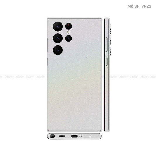 Dán Skin Galaxy S22 Series Màu Trắng Chuyển Sắc Vinyl | VN23
