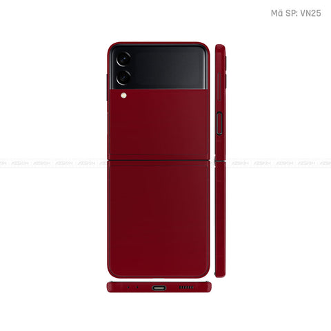 Dán Skin Galaxy Zflip4 Đổi Màu Dark Red Vinyl | VN25