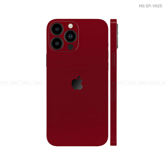 Dán Skin IPhone 12 Series Màu Dark Red Vinyl | VN25