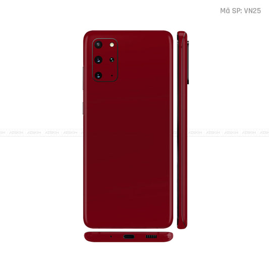 Dán Skin Galaxy S20 Series Màu Dark Red Vinyl | VN25