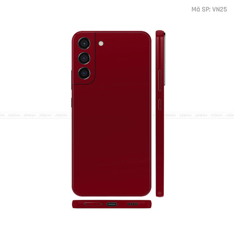 Dán Skin Galaxy S22 Series Màu Dark Red Vinyl | VN25