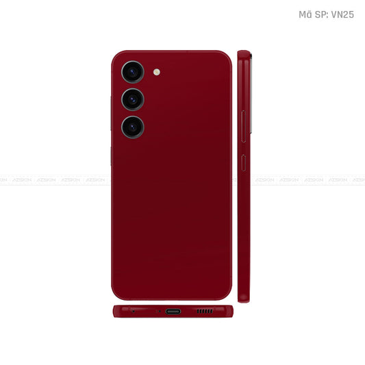 Dán Skin Galaxy S23 Series Màu Dark Red Vinyl | VN25
