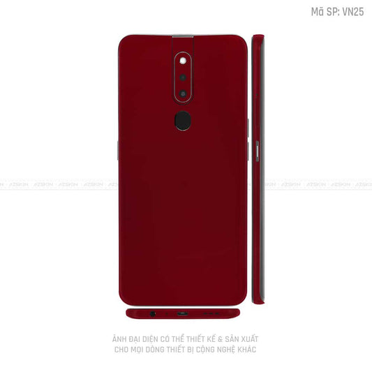Miếng Dán Skin Điện Thoại OPPO F Series Màu Dark Red Vinyl | VN25