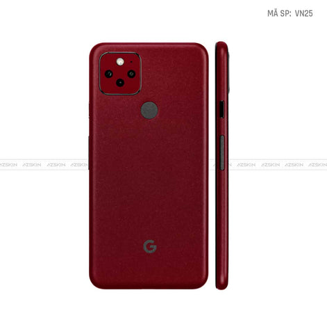 Dán Skin Google Pixel 5 Đổi Màu Dark Red Vinyl | VN25