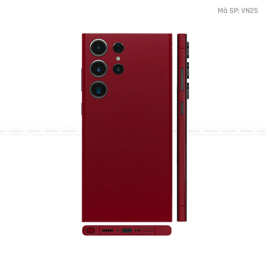 Dán Skin Galaxy S23 Series Màu Dark Red Vinyl | VN25