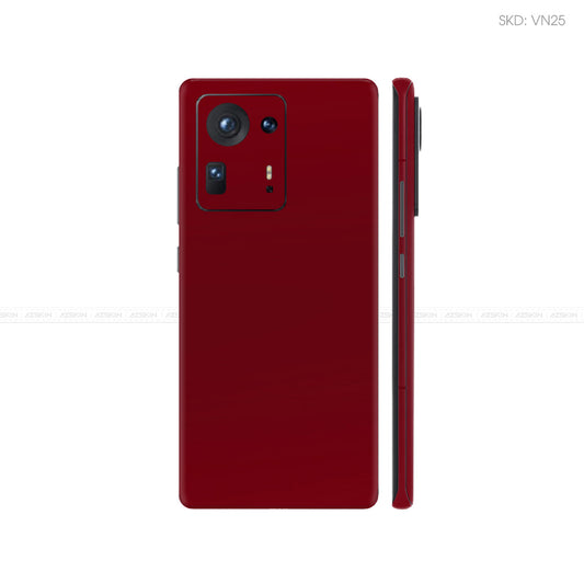 Dán Skin Điện Thoại Xiaomi Mi Mix Series Màu Dark Red Vinyl | VN25