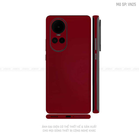 Dán Skin Điện Thoại OPPO Reno Series Màu Dark Red Vinyl | VN25