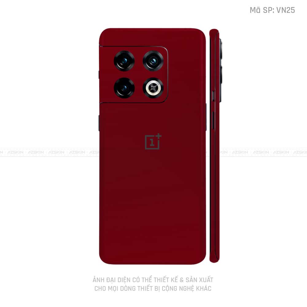 Dán Skin Oneplus 10 Series Màu Dark Red Vinyl | VN25