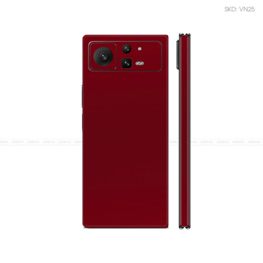 Dán Skin Điện Thoại Xiaomi Mix Fold Series Màu Dark Red Vinyl | VN25
