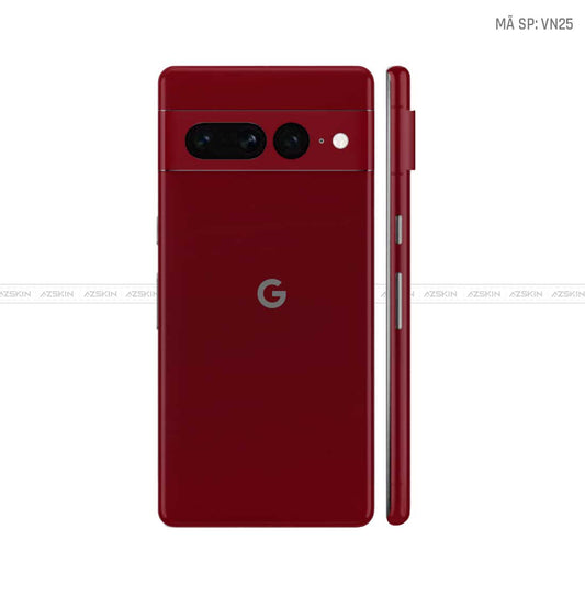 Dán Skin Google Pixel 8 Series Màu Dark Red Vinyl | VN25