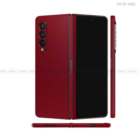 Dán Skin Galaxy Z Fold 6 Đổi Chuyển Màu Dark Red Vinyl | VN25