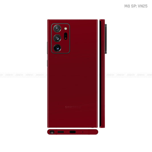 Dán Skin Galaxy Note 20 Series Màu Dark Red Vinyl | VN25