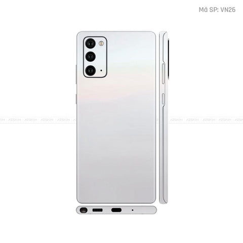 Dán Skin Galaxy Note 20 Series Màu Trắng Ngọc Trai Vinyl | VN26