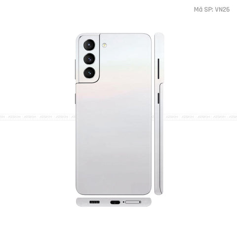 Dán Skin Galaxy S21 Series Màu Trắng Ngọc Trai Vinyl | VN26