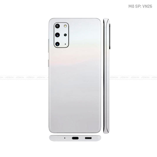 Dán Skin Galaxy S20 Series Màu Trắng Ngọc Trai Vinyl | VN26