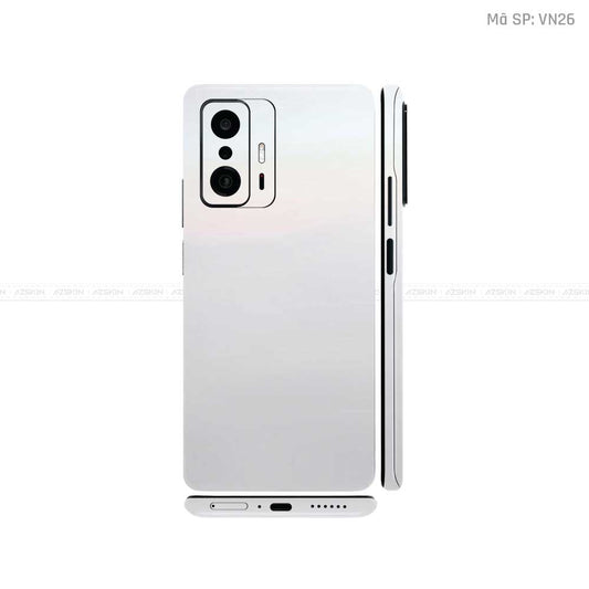 Dán Skin Xiaomi 11 Series Màu Trắng Ngọc Trai Vinyl  | VN26
