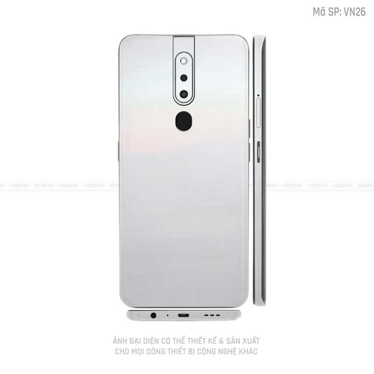 Miếng Dán Skin Điện Thoại OPPO F Series Màu Trắng Ngọc Trai Vinyl | VN26