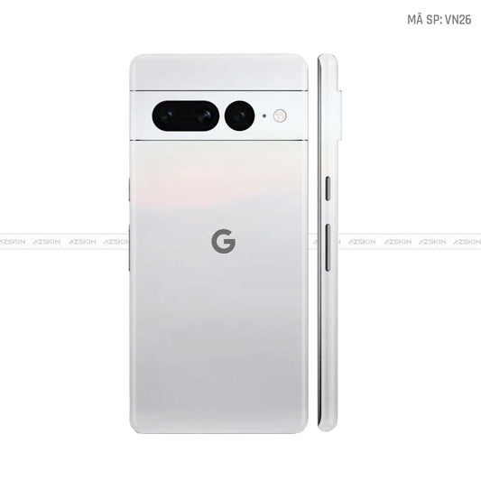 Dán Skin Google Pixel 7 Series Màu Trắng Ngọc Trai Vinyl | VN26