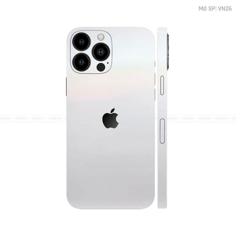 Dán Skin IPhone 16 Series Màu Trắng Ngọc Trai Vinyl | VN26