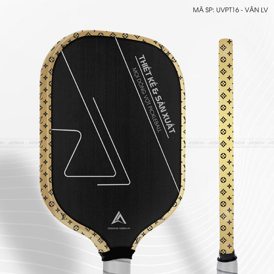 Miếng Dán Viền Vợt Pickleball Skin Vân Nổi LV | UVPT16