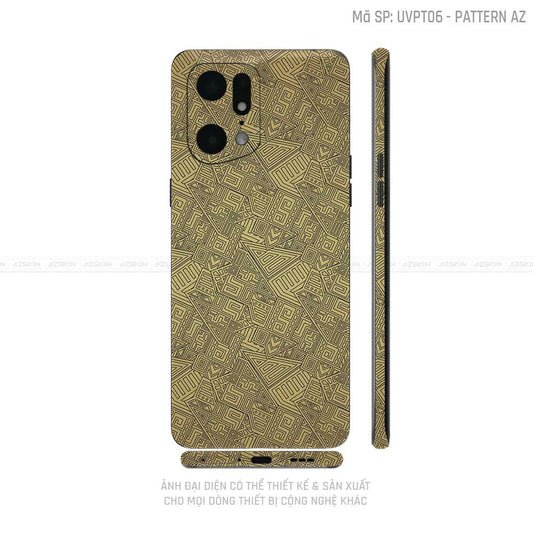 Miếng Dán Skin Điện Thoại OPPO Find X Series Vân Nổi Pattern AZ | UVPT06