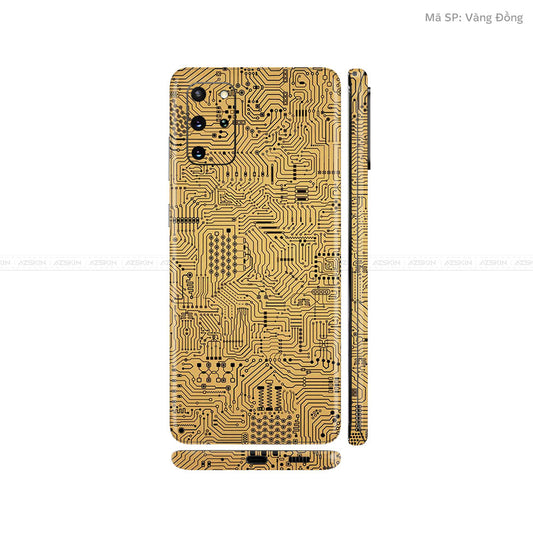 Dán Skin Galaxy S20 Series Vân Vi Mạch Vàng | UVPT01