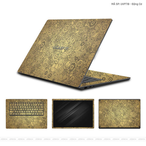 Dán Skin Laptop Gigabyte Vân Nổi Vân Động Cơ | UVPT18