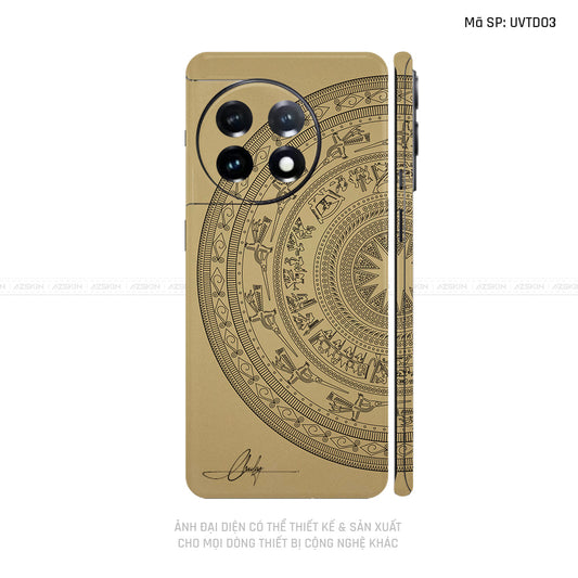 Dán Skin Oneplus 11 Series Vân Trống Đồng Vàng Đồng | UVTD03