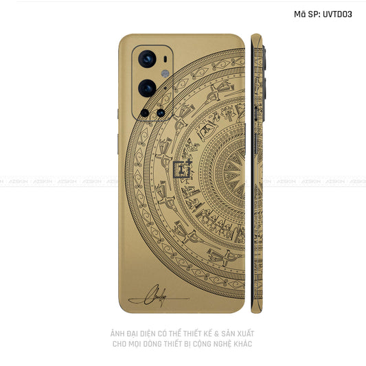 Dán Skin Oneplus 8/9 Series Vân Trống Đồng Vàng Đồng | UVTD03
