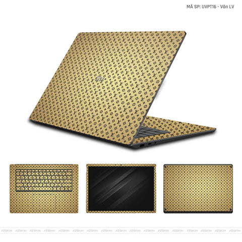 Dán Skin Laptop Xiaomi Vân Nổi Vân LV | UVPT16