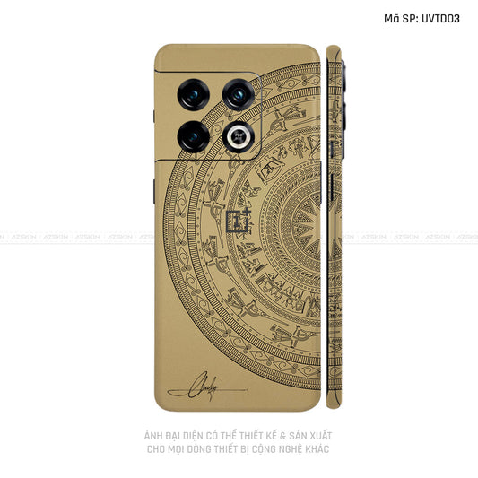 Dán Skin Oneplus 10 Series Vân Trống Đồng Vàng Đồng | UVTD03
