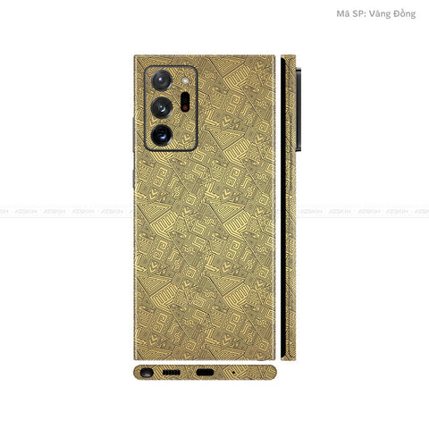 Dán Skin Galaxy Note 20 Series Vân Pattern AZ Vàng | UVPT06