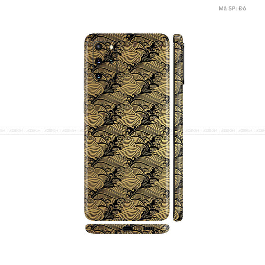 Dán Skin Galaxy S20 Series Vân Pattern Wave Vàng | UVPT09