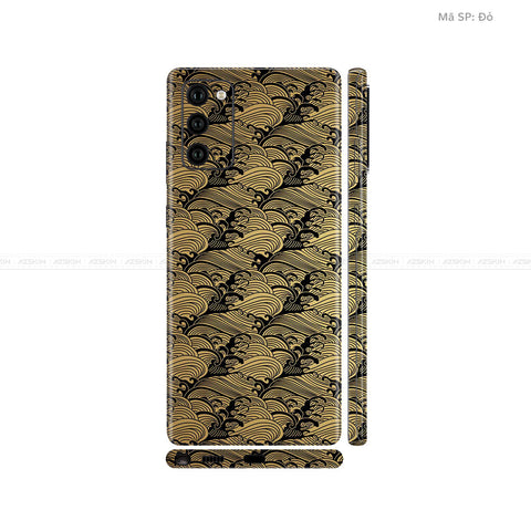 Dán Skin Galaxy Note 20 Series Vân Pattern Wave Vàng | UVPT09