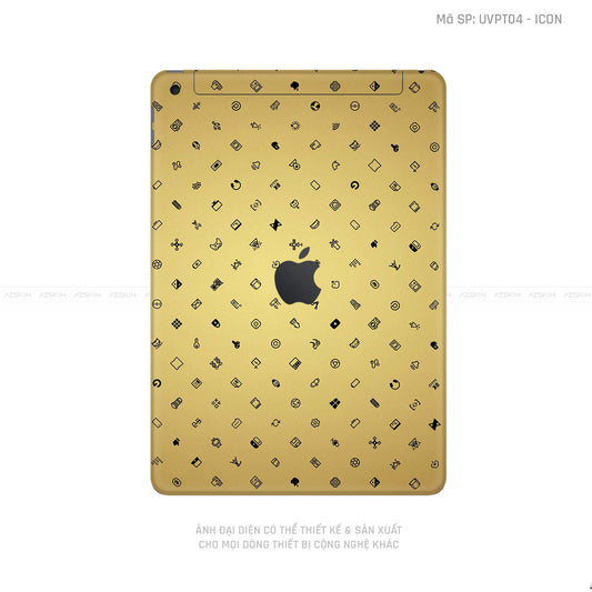 Dán Skin IPad Gen Series Vân ICON Gold | UVPT04