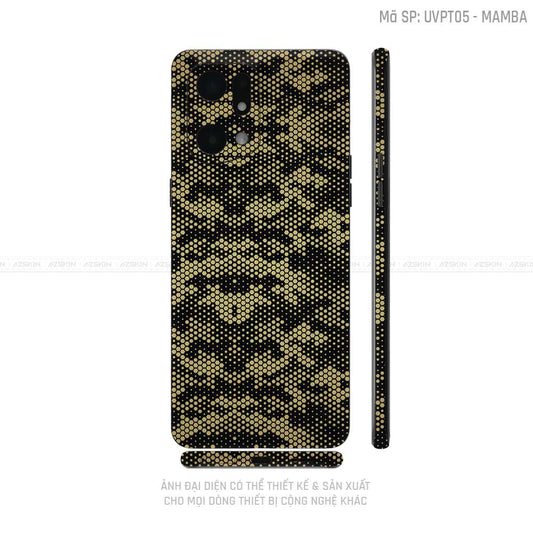 Miếng Dán Skin Điện Thoại OPPO Find X Series Vân Nổi Mamba | UVPT05