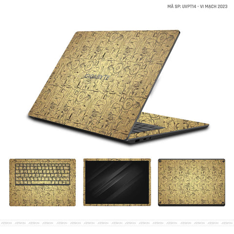 Dán Skin Laptop Gigabyte Vân Nổi Vi Mạch 2023 | UVPT14