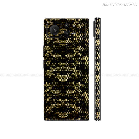 Dán Skin Điện Thoại Xiaomi Mix Fold Series Vân Nổi Mamba Vàng | UVPT05