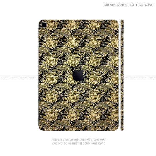 Dán Skin IPad Mini Series Vân Sóng Vàng Đồng | UVPT09