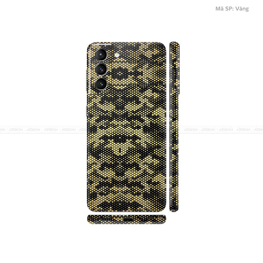 Dán Skin Galaxy S21 Series Vân Mamba Vàng | UVPT05