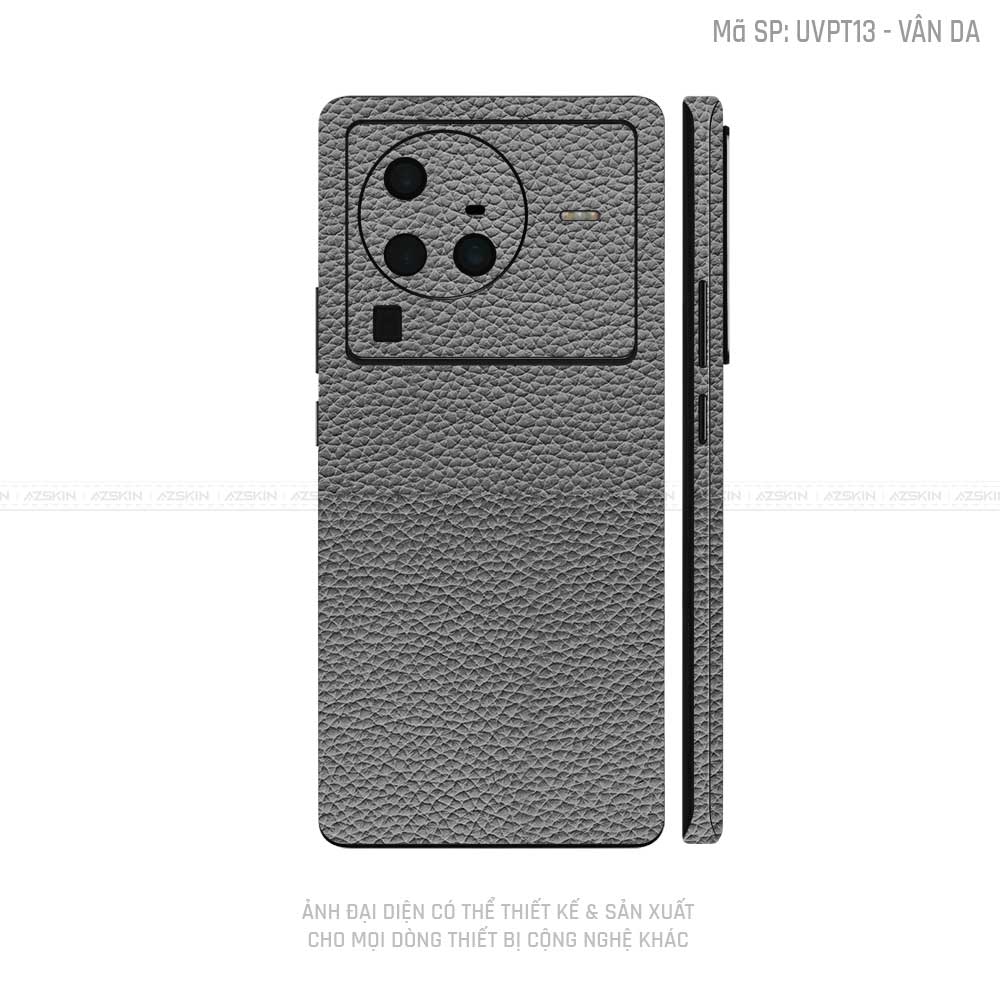 Dán Skin Vivo X Series Vân Da Xám | UVPT13