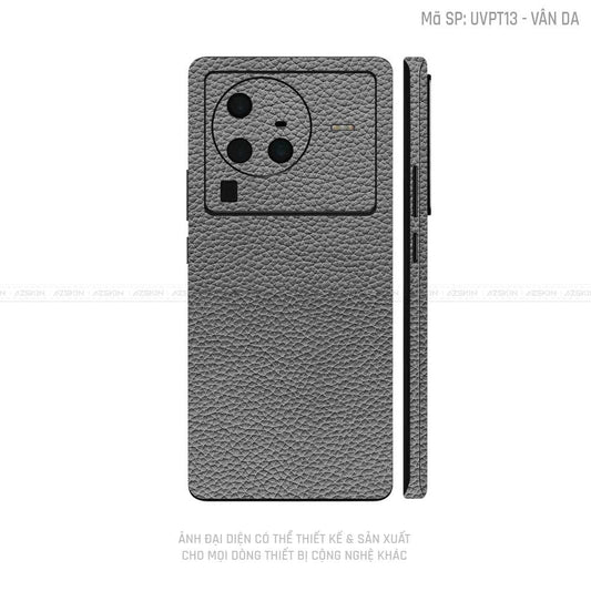 Dán Skin Vivo X Series Vân Da Xám | UVPT13