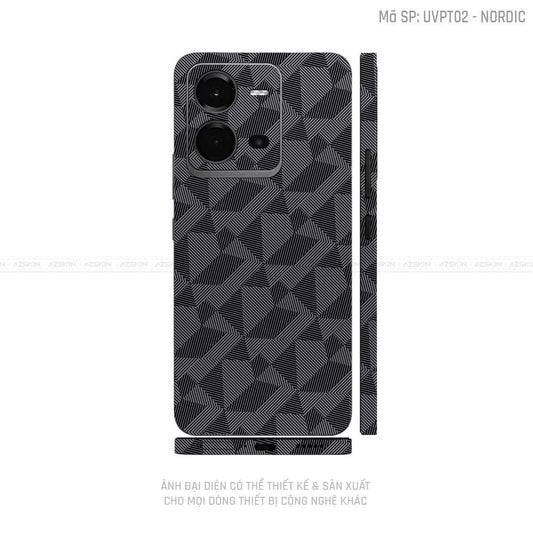 Dán Skin Vivo V Series Vân Noridc Xám | UVPT02