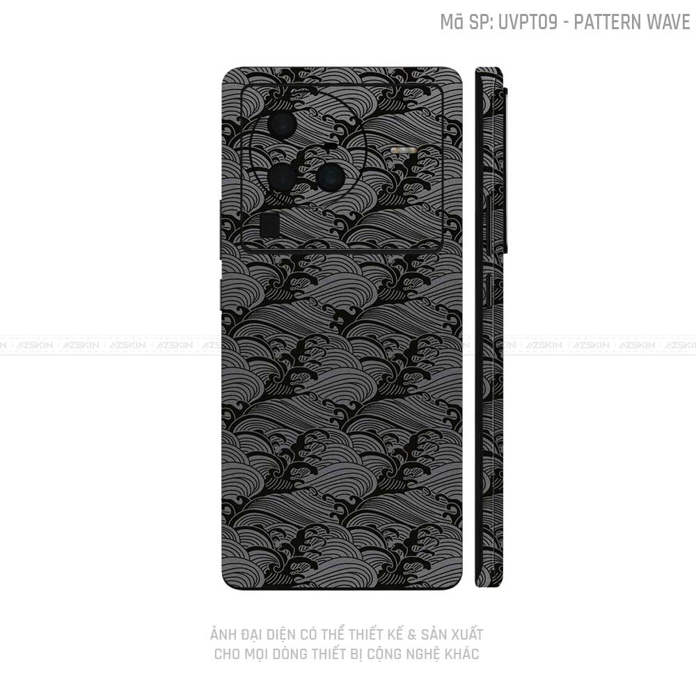 Dán Skin Vivo X Series Vân Pattern Wave Xám | UVPT09