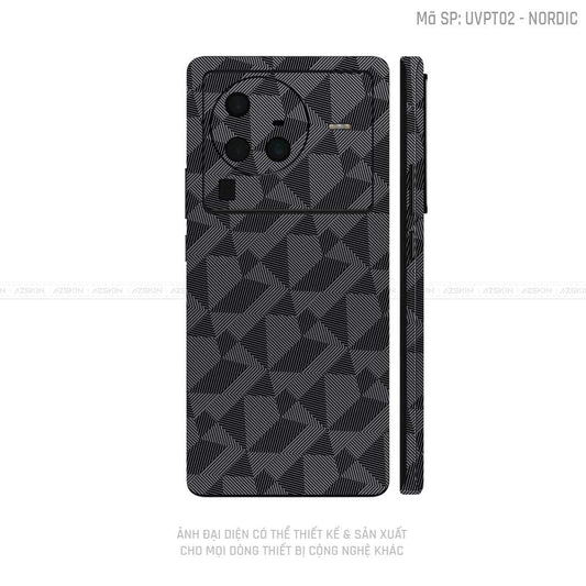Dán Skin Vivo X Series Vân Noridc Xám | UVPT02