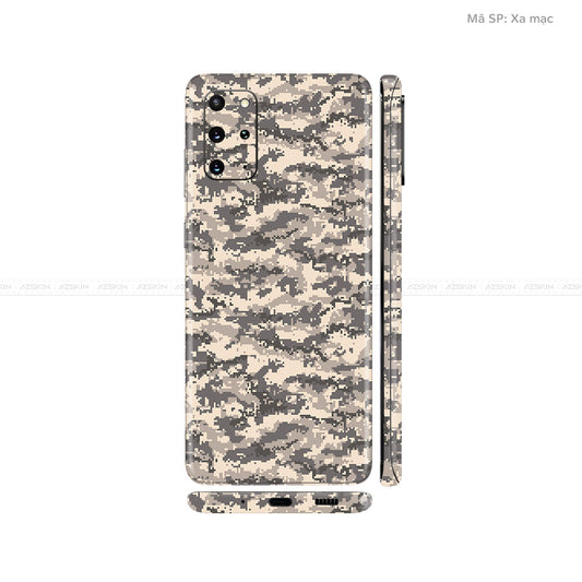 Dán Skin Galaxy S20 Series Vân Camo Digital Xa Mạc | UVPT11