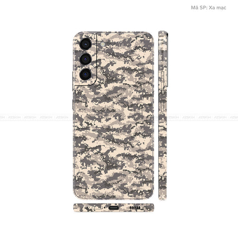 Dán Skin Galaxy S22 Series Vân Camo Digital Xa Mạc | UVPT11