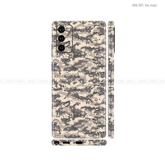Dán Skin Galaxy Note 20 Series Vân Camo Digital Vàng | UVPT11